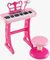 MIXEL Piano For Kids, 37-Key Keyboard, Electronic Keyboard with Stool, Educational Toy, Ergonomic Design, Music and Sound, Long-Lasting Enjoyment, Safe & Durable, Pink