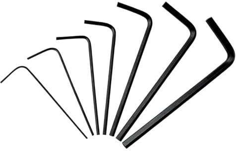 7 Pièces Mini hexagone Hexagonal Clé Allen, 0.7mm à 3mm Mini Hexagone Allen Acier au Carbone, Ensemble Clé Tournevis Trousse à Outils, Clés Alle Hexagonales, Pour Voitures, Bicyclettes Réparer