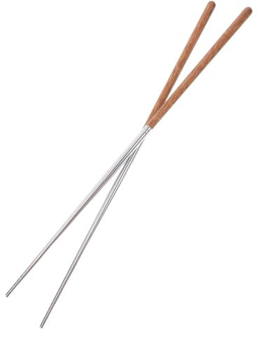 PartyKindom 1 Par De Palillos De Madera Para Alitas De Pollo Fritas Gruesos Para Adultos Para Freír Utensilios De Cocina Palillos Largos Para Cocinar Palillos Grandes De Sushi Japoneses