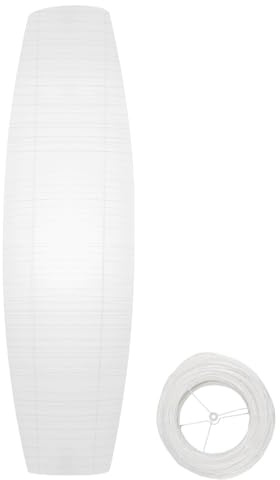 WIYETY Papier Stehlampe Lampenschirm: Nordischer Stil Stehlampen Lichtabdeckung, Papierschirm Standleuchte Schirm Ersatz, Stehlampenschirm Ersatz für Wohnzimmer Schlafzimmer (Typ 2)