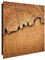 banjado® Großer Schlüsselkasten Glas/Schlüsselbox 30cm x 30cm mit 50 Haken - Motiv Holz/Schlüsselkasten modern für Schlüsselaufbewahrung mit beschreibbarer, magnetischer Glastür