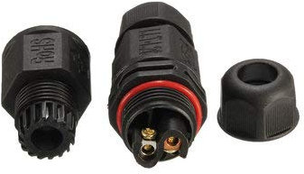 TuToy 2/3/4Pin Ip68 Waterproof Connector Cable Wire Plug Socket Joiner Ac Dc 10Mm - 3Pin