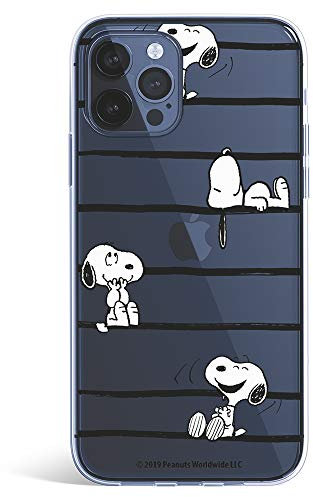 Custodia per iPhone 12 Pro MAX Ufficiale di Snoopy Snoopy Stripes per proteggere il tuo cellulare. Custodia per Apple in silicone flessibile con licenza ufficiale Peanuts.