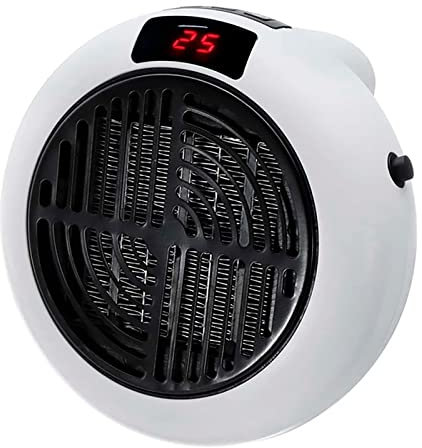 RevolutionLine - Calefactor portátil de bajo consumo con mando a distancia | Potencia: 900 W | Temperatura ajustable y calentamiento rápido | Para el baño, casa, oficina | Temporizador programable