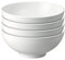 Denby White Porcelain Cereal Bowls Set of 2 - Dishwasher Microwave Safe Classic Crockery 600ml - Glazed Chip & Crack Resistant Soup Bowls