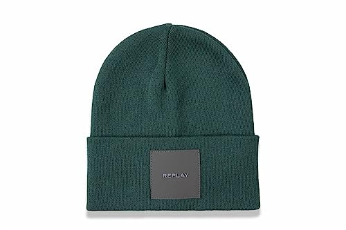 Replay Unisex Mütze Wintermütze, Green 388 (Grün), Onesize