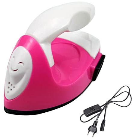 SunaOmni Mini Ferro Stiro Elettrico Portatile Rosa, Adatto per Tessuti Delicati e Piccoli Indumenti