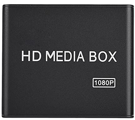 Lettore Multimediale Full HD Mini Box Lettore Multimediale 1080P Box con Uscita HDMI Lettore Multimediale HDMI Lettore Multimediale Digitale Ultra HDMI Supporto USB MMC RMVB MP3