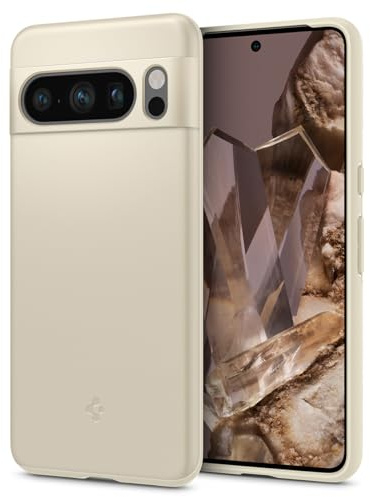 Spigen Thin Fit Hülle Kompatibel mit Google Pixel 8 Pro -Mute Beige
