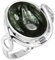 Jeweloporium Grün Real Russischer Seraphinit 925 Silber Ringe für Frauen mit Stein viktorianisch Silber Ringe Größe 62(19.7) Hochzeit Geschenk Handgefertigt Schmuck