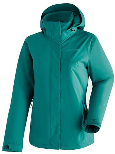 Maier Sports Damen Funktionsjacke Metor Therm Rec W, Regenjacke atmungsaktiv & wasserdicht, blau, Größe 52