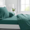 PASSION Completo letto, set lenzuola, Materiale 100% Puro Cotone, Lenzuola sopra, Lenzuolo sotto e 2 Federe da Letto, Biancheria da Letto Tinta Unita, Made in italy (Matrimoniale, Smeraldo)