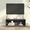QJBSAVVA TV-Schrank, Tv Eckschrank Tv Lowboard Tv Table Sideboard Holz Geeignet für Den Flur Fernseher Kleine Räume Schlafzimmer Grau 90x35x35 cm Massivholz Kiefer