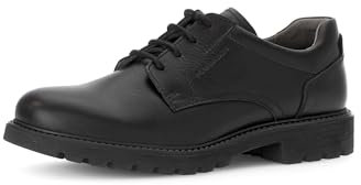 Pius Gabor Herren Businessschuhe,Schnürschuhe,recyceltes Futter,Wechselfußbett,schnürer,Halbschuhe,klassisch,elegant,Black,42 EU / 8 UK