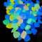 HyzaPhix 500pcs Aquarium Gravel Glow in Dark Stones Glowing Rocks Luminous Pebbles Crushed Stone Gravel for Succulents Bonsai Terrarium Vase Fillers Fish Tank Plant Pots Garden Décor (mixed color)
