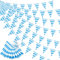 30m Oktoberfest Deko Blau Weiß Girlande, 3 Stück 10m Oktoberfest Wimpelkette Bayrische Deko, Flagge 20 x 30 cm, Oktoberfest Girlande Wimpel für Oktoberfest Party Hausgarten Bar Bierzelte Bierfest