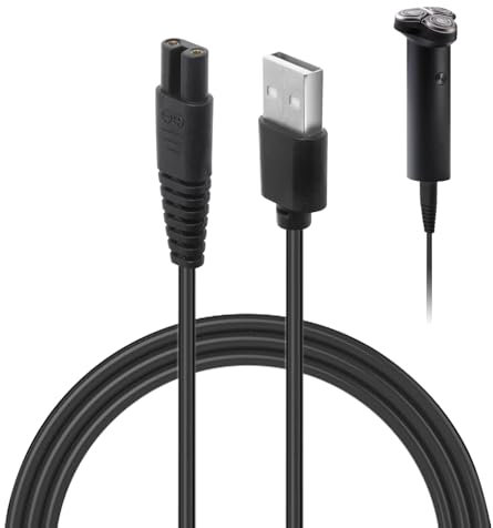 Charger Cable for Xiaomi Shaver for Xiaomi Mijia MJTXD01SKS Shaver Electric Razor Charger Cord Compatible with Xiaomi Beard Trimmers and Shavers Versatile USB Connection for Home Car and Travel