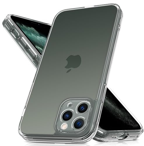 Mootobo für iPhone 11 Pro Max Hülle mit Kameraobjektiv, 10FT Military Grade Drop Protection Handyhülle mit Anti-Fingerprint Matte Back 6.5 Zoll - Clear