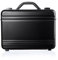 GUARDIQUE Aktentasche, 4AB14, mit Deckeleinsatz & Trennwand-Set, Attachékoffer, Aktenkoffer aus Aluminium, Alu-koffer, Demonstrationskoffer, Aluminium Schutzkoffer, Schwarz, 39,5 x 28,5 x 8 cm