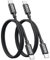 SUNGUY Cable USB C vers USB C, 2 Pièces 0.5M 60W Charge Rapide pour Galaxy S24 S23, Xiaomi, Google Pixel, Laptops - Noir