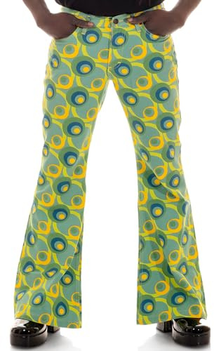 COMYCOM Herren Schlaghose Star DOTS Grün W34/L32