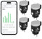 GreenSun - Toma conectada al aire libre (16 A, tipo E, 4 unidades, toma WiFi control de voz, toma programable compatible con Alexa y Google Home Toma de contador de energía, control APP Smart Life 2,4