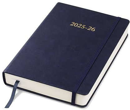 Wykeham's Executive 2025-26 Tagesbuch Journal mit einer Seite pro Tag – Juli 2025 bis Juni 2026 (Königsblau, A5)
