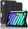 ProCase Cover iPad Mini 7 A17 Pro 2024 / iPad Mini 6 2021 con Portapenna, Custodia Protettiva per iPad Mini 7a/6a Generazione da 8,3 pollici -Nero