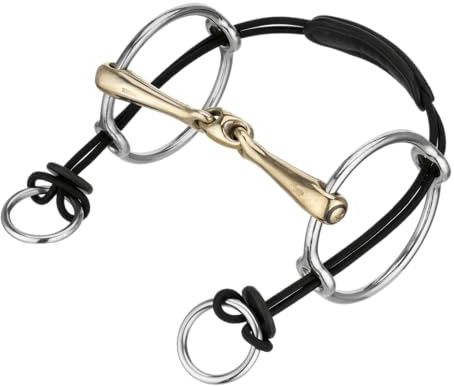 Sprenger Curb Gag Rope für Aufziehtrense - Leder, schwarz