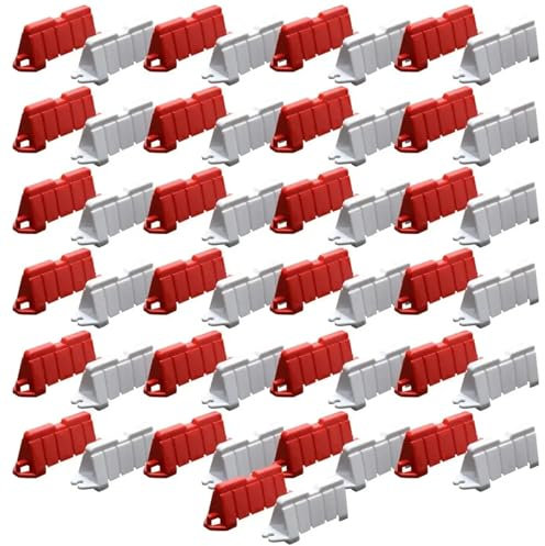 GTFRUQAS RC Upgrade Accessories For Road Barrier DIY For Racing Track Design Drifting Race Track 6.2 * 1.8 * 2.5CM(80PCS)