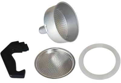 FAST WORLD SHOPPING ® Ricambi Per Caffettiera 1/2 Tazza Moka Express Caffe Espresso Filtri Maniglia Guarnizione