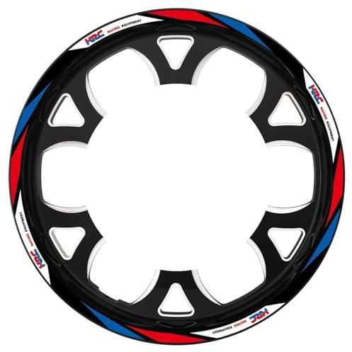 SNWDBH Adesivi per Cerchi Moto per H&Onda HRC, per CBR650R, per CBR 600 RR, per CBR 600 F4 F4i, per CBR1000RR 250r Adesivo Ruota Impermeabile(Colore 5)