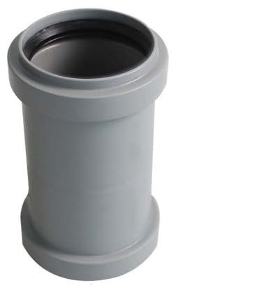 50mm Pipe Connector Straight PVC Pipe Adapter Bath Waste Pipe Joiner Waste Compression Fittings for Bath, Kitchen Sink, Shower Tray
