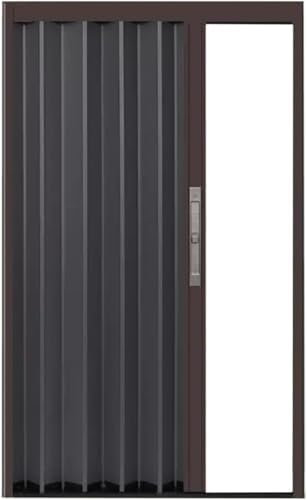 Porte de placard coulissante robuste style accordéon pour porte de camping-car petits espaces avec matériel d'installation et serrure