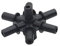 Casetlong 1 pz. Raccordi for Tubi con interfacce da 6 mm, 5 Vie, 6 Vie, 7 Vie, divisori for Tubi Multipli, Giunti for Tubi di irrigazione e Ventilazione Industriale(7-Way)