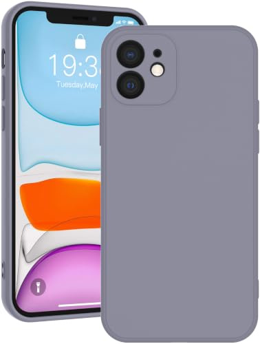 Qasyfanc Soft Silicone Case for iPhone 11 6.1-Inch, Lavender Grey | Full Camera Protection, Anti-Scratch Microfiber Lining, Slim Soft Touch Shockproof Cover