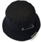 Belsen Damen Stift Reifen Sonnenhut Bucket Hat Fischerhüte Strand Hut Mütze (Black)