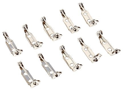 50Pcs Sicherheitsnadel, sortierte Größen DREI Löcher Eisen Sicherheitsnadeln Brosche Bar Set für DIY Quilten, Decken, Handwerk, Kleidung, Polster(20mm)