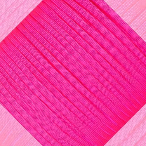 Craft County kernlose 650 Nylon Paracord – Längen von 10, 20, 25, 50, 100, 250, 300, 1000 Füße – Vielzahl von Farben – Tolles Draht, Saite Schmuck herstellen, Oder Zubehör Kordel, Neon Pink, 10 Feet