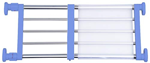 Hershii Schrank-Spannregal Verstellbarer Ausziehbares Schrank Organizer 40-60cm Erweiterbares Regal Trennwand ohne Bohren für Küchenschrank,Kühlschrank, Kleiderschrank, Bücherregal,Schuhregal