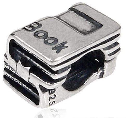 925 Sterling Silber Buch-Charm für Pandora-Armband - Kultur, Weihnachten, Jahrestag