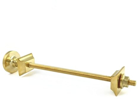 Hot Flow | Luxury Radiator Wall Bracket for Cast Iron Radiator - Un-Lacquered Brass