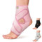 Bracoo Sprunggelenkbandage, Verstellbare Bandage Fußgelenk, Atmungsaktive Knöchelbandage für Plantarfasziitis, Arthritis, Sehnenscheidenentzündung, Knöchelverstauchung, Fersensporn, FS10, Rosa, S/M