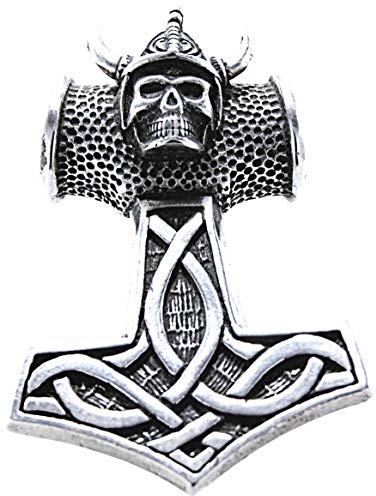 Kiss of Leather Colgante del martillo de Thor de plata de ley 925 n.º 153