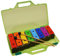 A-Star Buntes Glockenspiel-Set mit 8 Sopran-Regenbogen-Diatonischen Glockenspiel-Xylophonen in grünem Hartschalenkoffer mit zwei Schlägeln – C6 bis C7