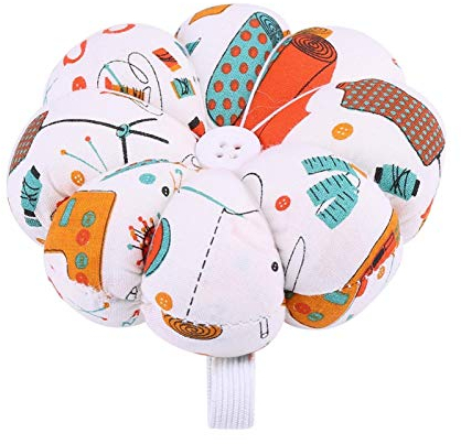 1 Stk. Kreative Nadelkissen Handgelenkkürbis Stoff Nähnadeln Nadelkissen mit elastischem Handgelenkgürtel zum Nähen(number 2)