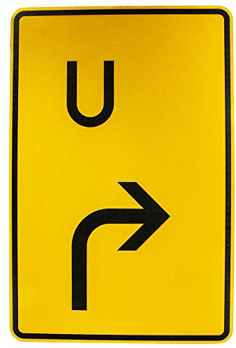 ORIGINAL Verkehrsschild 455.1-20 Ankündigung Fortsetzung Umleitung Vorankündigung rechts Verkehrsschild Straßenzeichen Verkehrszeichen Schild Straßenschild Zusatzschild Verkehrsschilder 900 x 600 mm