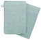 Lot de 2 Gants de Toilette - Coton 450 GR/m² - Bleu Givre 15x21 cm - Atmosphera créateur d'intérieur