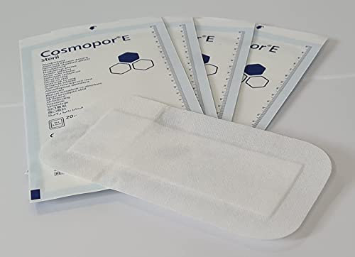 Large Adhesive Sterile Wound Dressings **Pack of 25**- Suitable for cuts and grazes, Diabetic Leg ulcers, venous Leg ulcers, Small Pressure sores (10cm x 20cm)