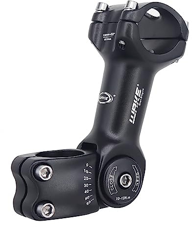 BSSOK Fahrrad Vorbau Verstellbar 31,8mm/25,4mm Lenkererhöhung Fahrrad 90mm/110mm/130mm MTB Fahrradlenker Vorbau 0~60 Degree